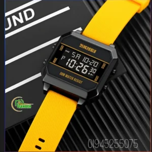 SKMEI 1848 LED Luminous Fashionable Sport Watch(Yellow Belt)