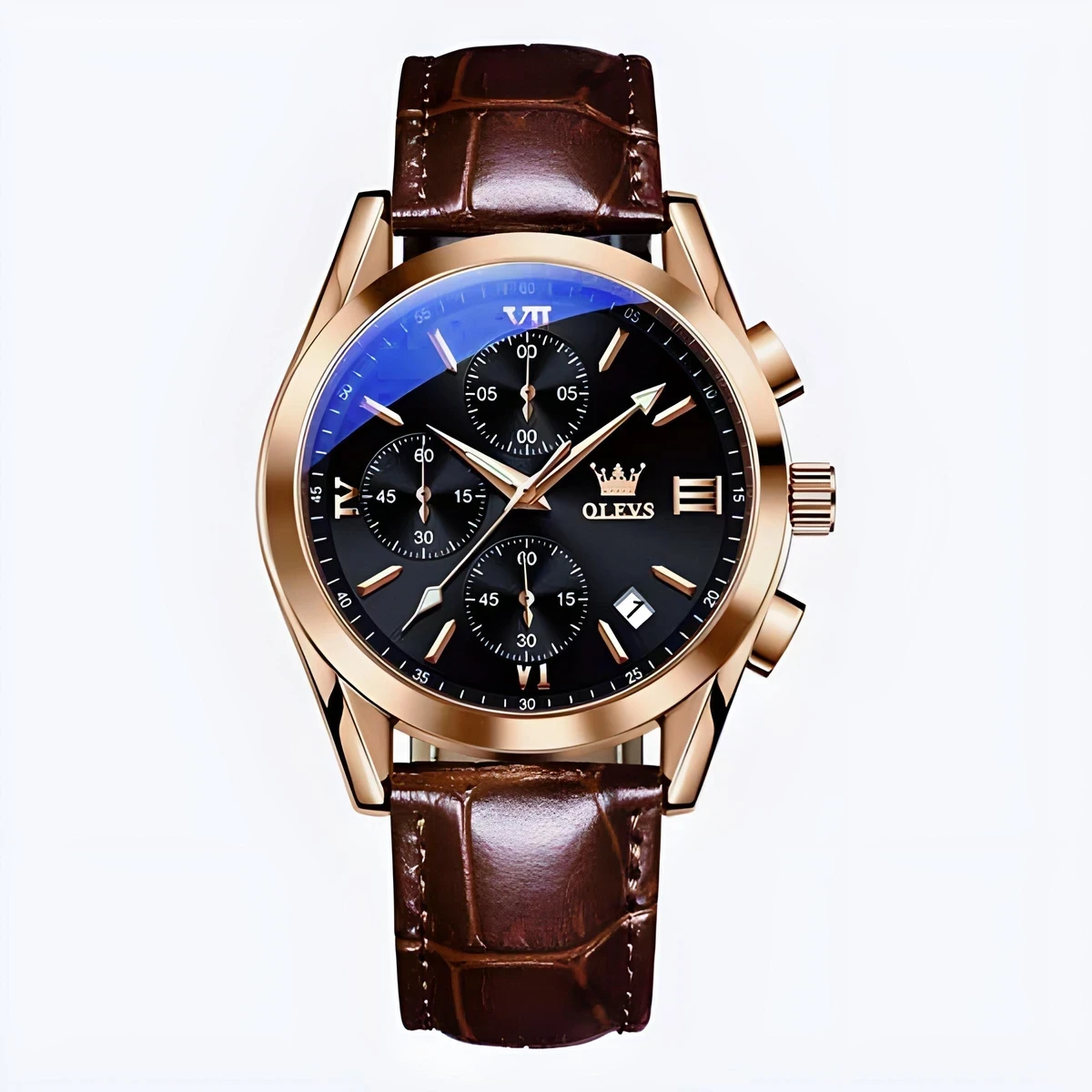 Olevs 2872 Quartz Wrist watch(Black Dial) - Image 2