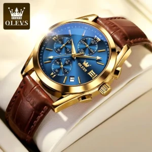 Olevs 2872 Quartz Wrist watch(Blue Dial)