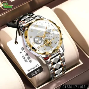 Poedagar 996 Stainless Steel Luminous Quartz Watch For Men(White)